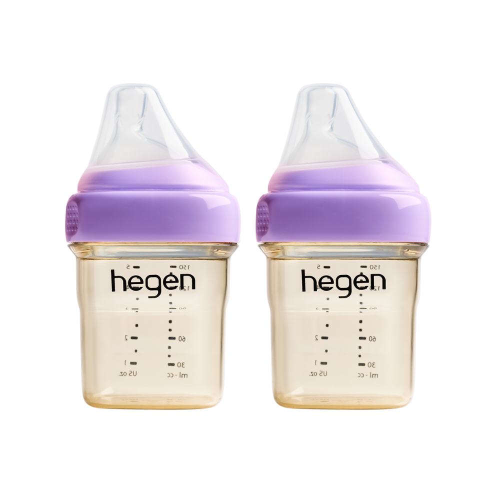 Hegen PCTO™ 150ml Feeding Bottle PPSU, 2-Pack with 2 x Slow Flow Teat (1 to 3 Months)