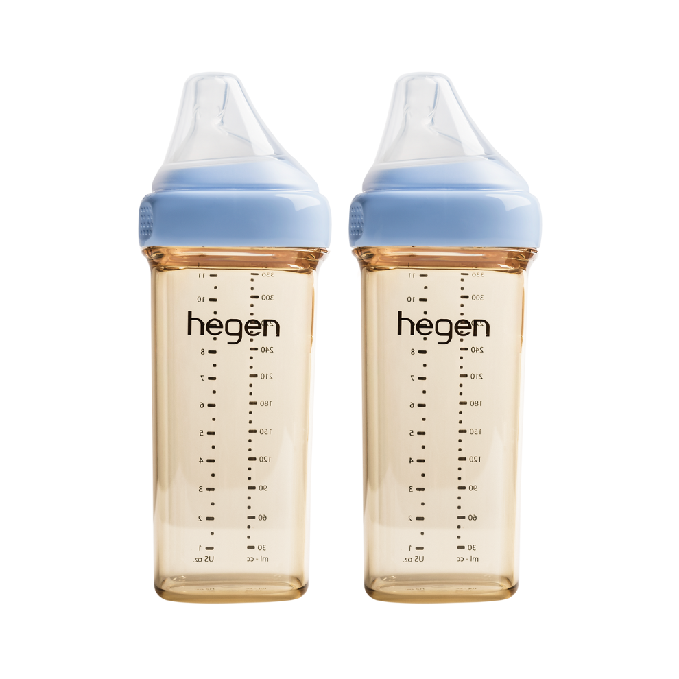 Hegen PCTO™ 330ml Feeding Bottle PPSU, 2-Pack with 2 x Fast Flow Teat (6 Months +)
