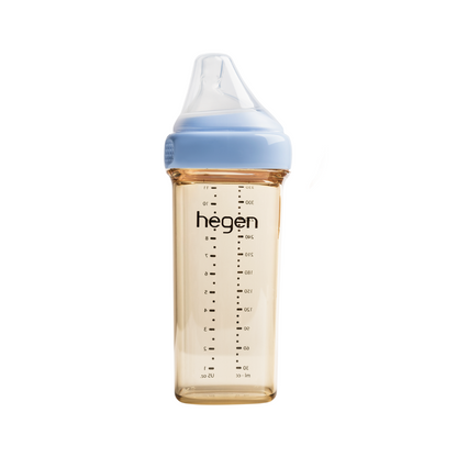 Hegen PCTO™ 330ml Feeding Bottle PPSU BLUE with Fast Flow Teat (6 months and beyond)