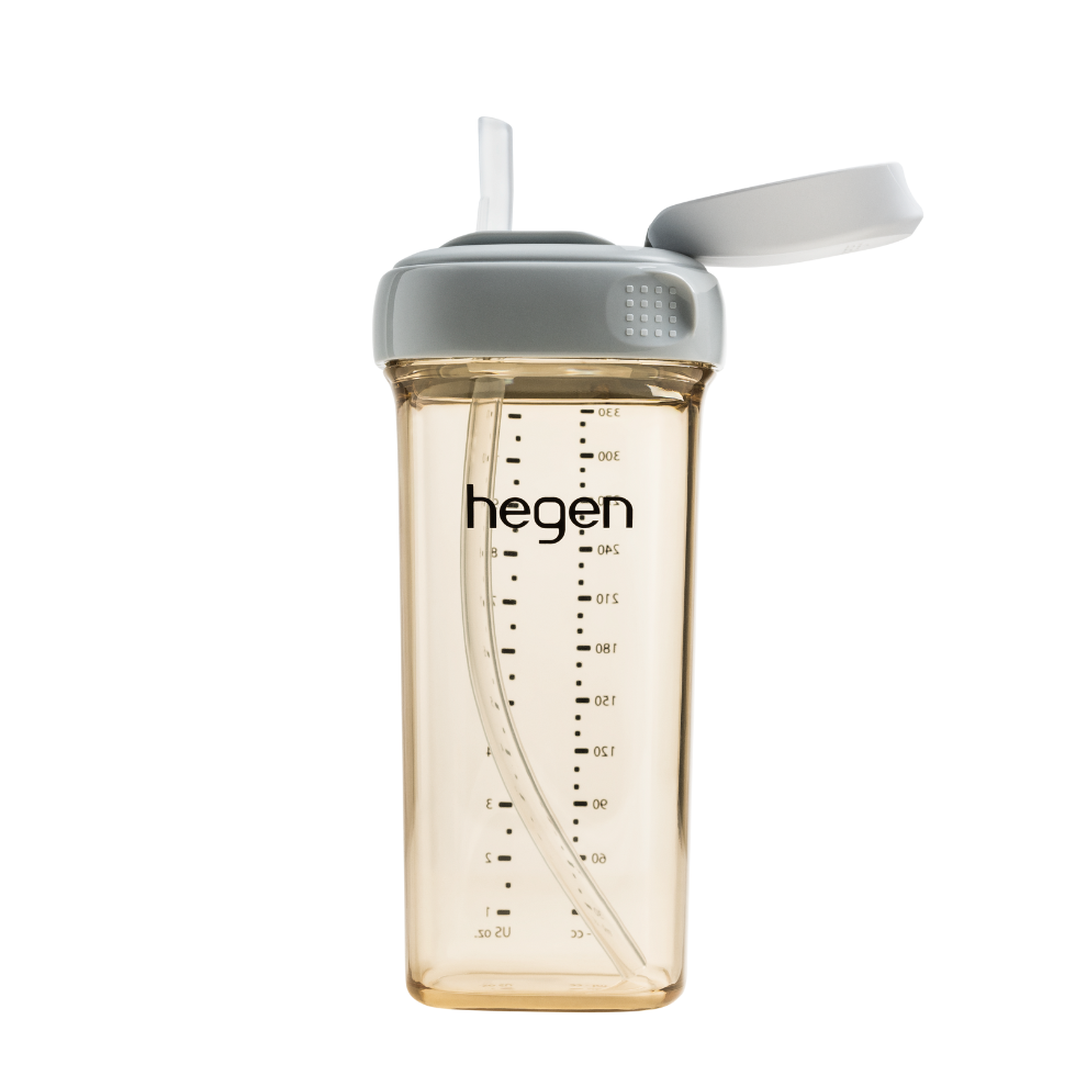 Hegen PCTO™ 330ml Straw Cup PPSU Grey (9 Months +)