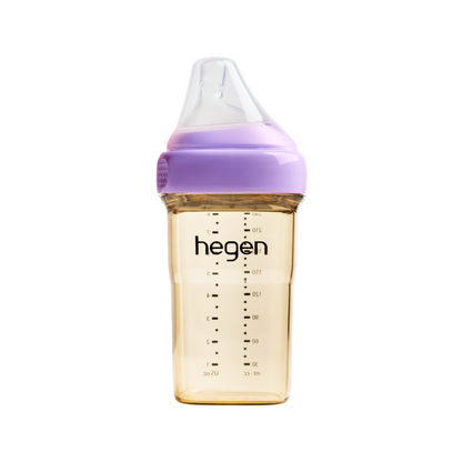 Hegen PCTO™ 240ml Feeding Bottle PPSU PURPLE with Medium Flow Teat (3 to 6 months)