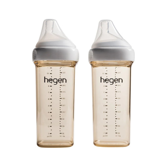 Hegen PCTO™ 330ml Feeding Bottle PPSU, 2-Pack with 2 x Fast Flow Teat (6 Months +)