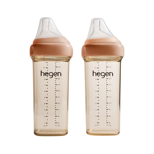 Hegen PCTO™ 330ml Feeding Bottle PPSU, 2-Pack with 2 x Fast Flow Teat (6 Months +)
