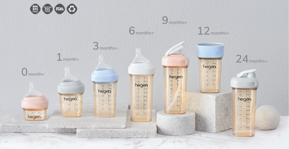 Hegen PCTO™ 240ml Feeding Bottle PPSU with Medium Flow Teat (3 to 6 Months)