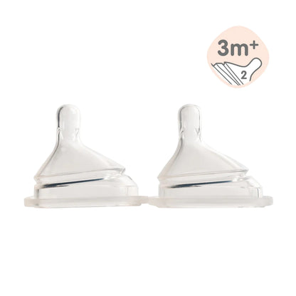 Hegen PCTO™ 240ml Feeding Bottle PPSU, 2-Pack with 2 x Medium Flow Teat (3 to 6 Months)